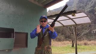 クレー射撃、スキート、きょ銃の3ステップ基本、7Mで練習、鹿児島射撃