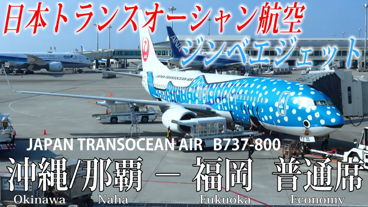 日本トランスオーシャン航空 B737-800 ジンベエジェット搭乗記 沖縄