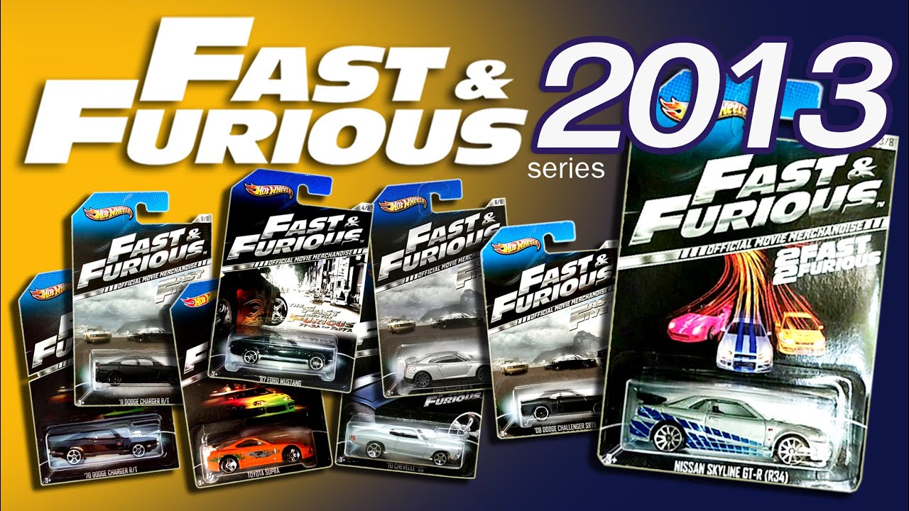 Hot Wheels Fast and Furious WalMart Exclusive 2013 Set Complete 8