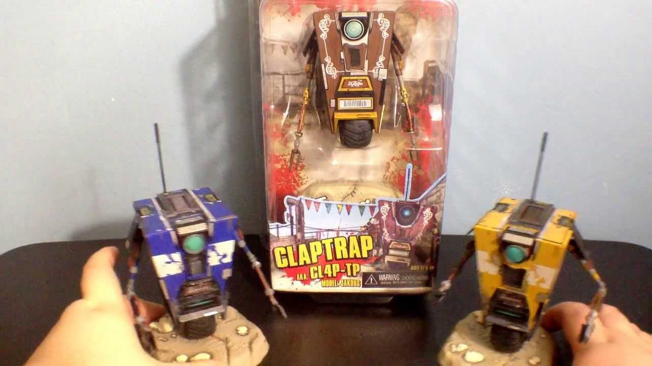 Neca Borderlands Claptrap Figure Review (Regular, Blu14, & Jakobs