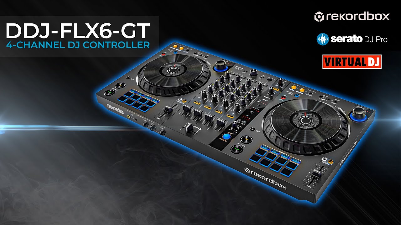 Open Box Pioneer DJ DDJ-FLX6-GT 4-Channel DJ Controller Graphite