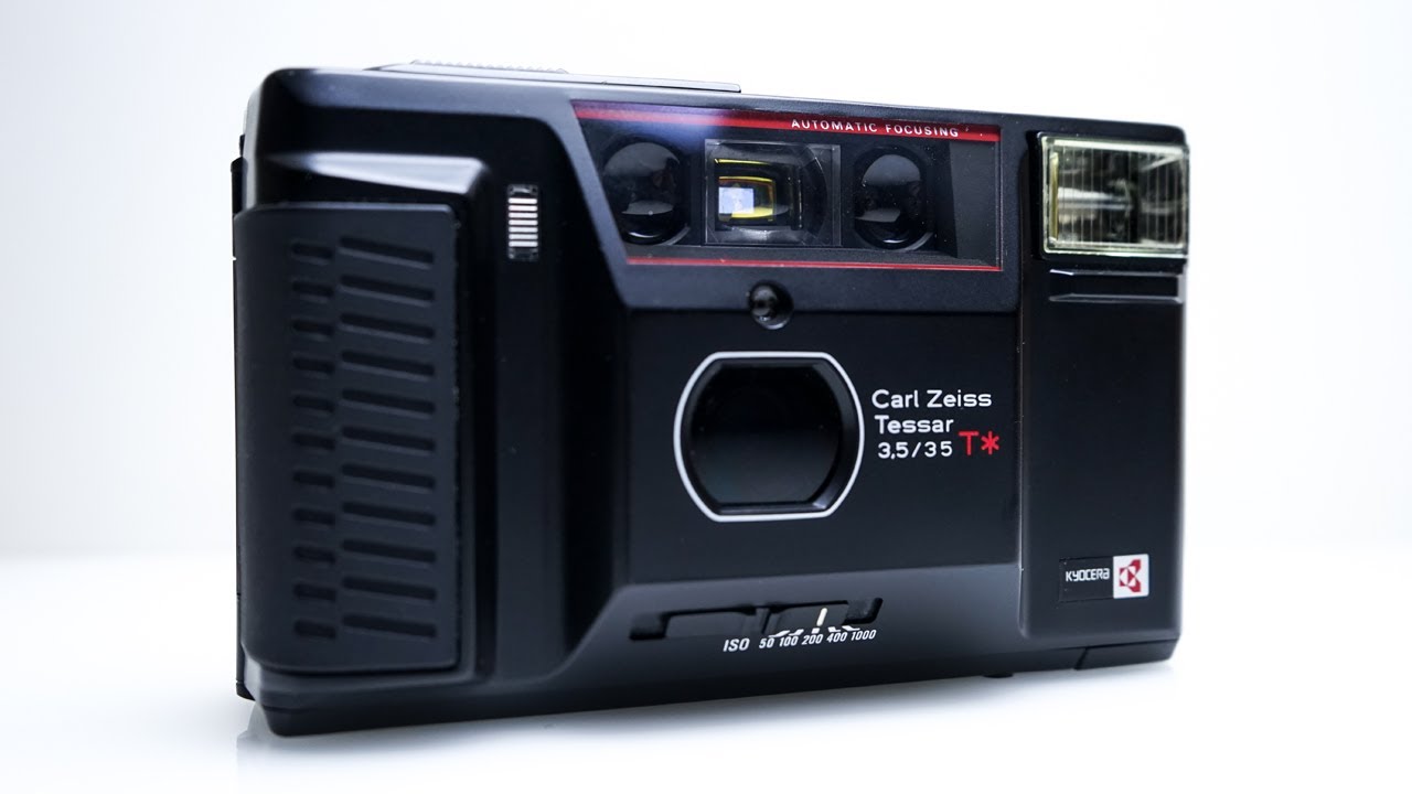 Yashica T AF Carl Zeiss Tessar f3.5 35mm - YouTube