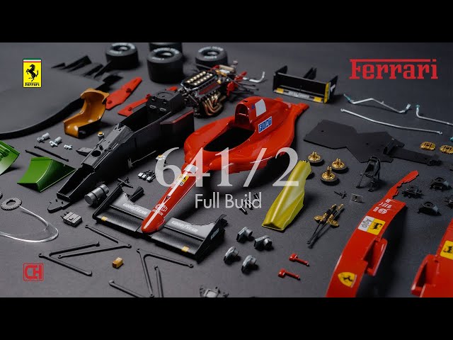 Building Fujimi Ferrari 641/2 1/20 Scale Model Assembly Kit - YouTube