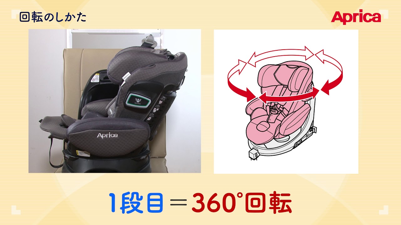 アップリカ公式｜【取扱説明動画】フラディアグロウISOFIX360