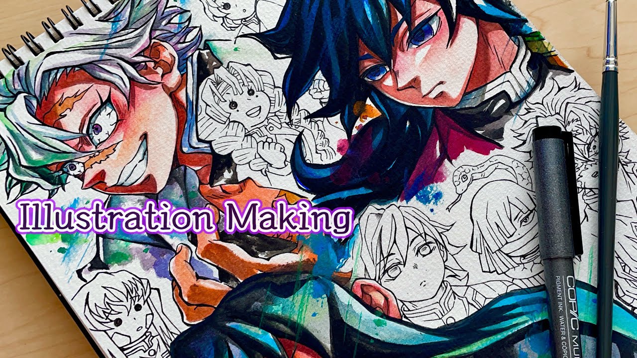 鬼滅の刃 原画展 デザインアートボード 冨岡義勇 時透無一郎 不死川実