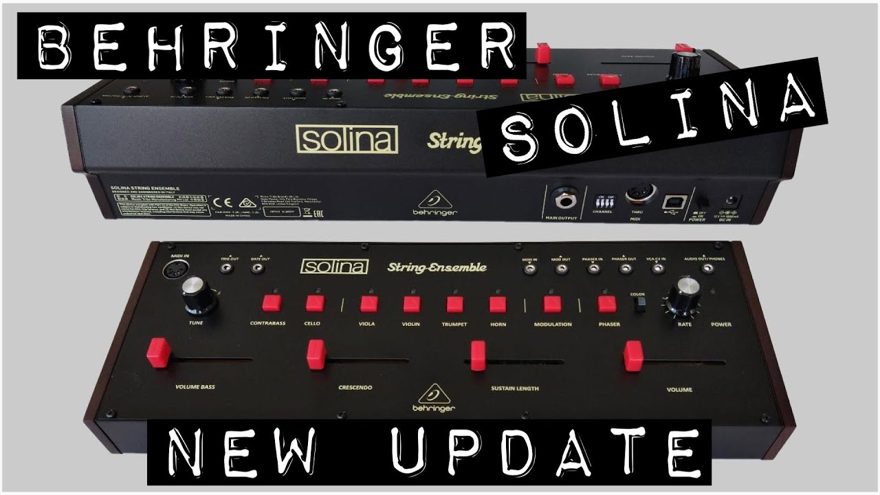 Behringer Solina String Ensemble, New Update - YouTube