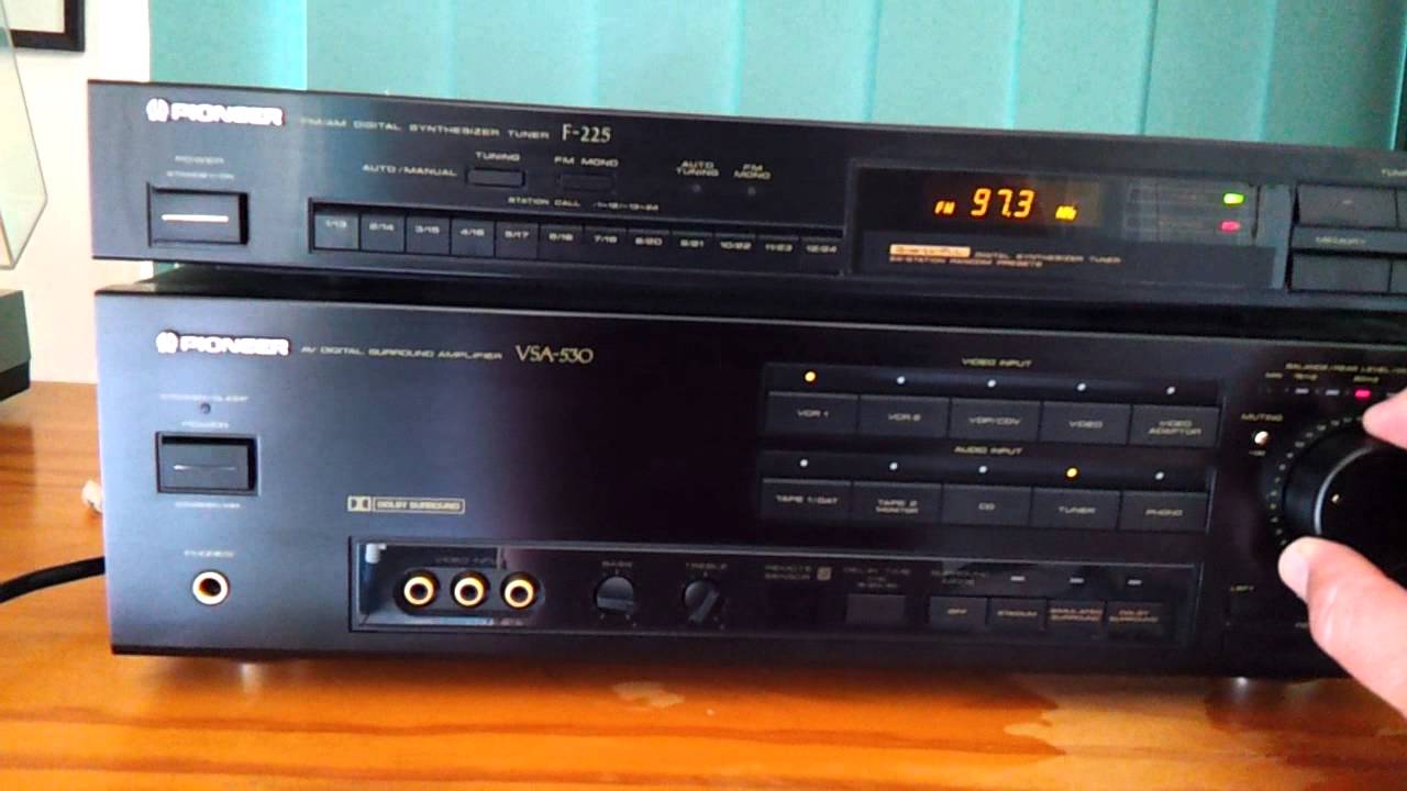 Pioneer VSA-530 amp and tuner on Ebay 26/10/13 - YouTube