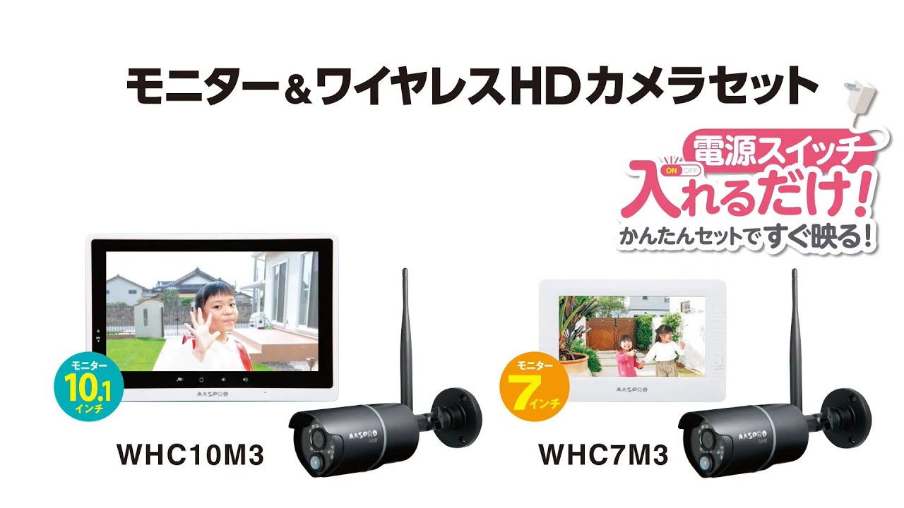WHCFHD-CL モニター＆ワイヤレスHDカメラセット用増設カメラ 1個