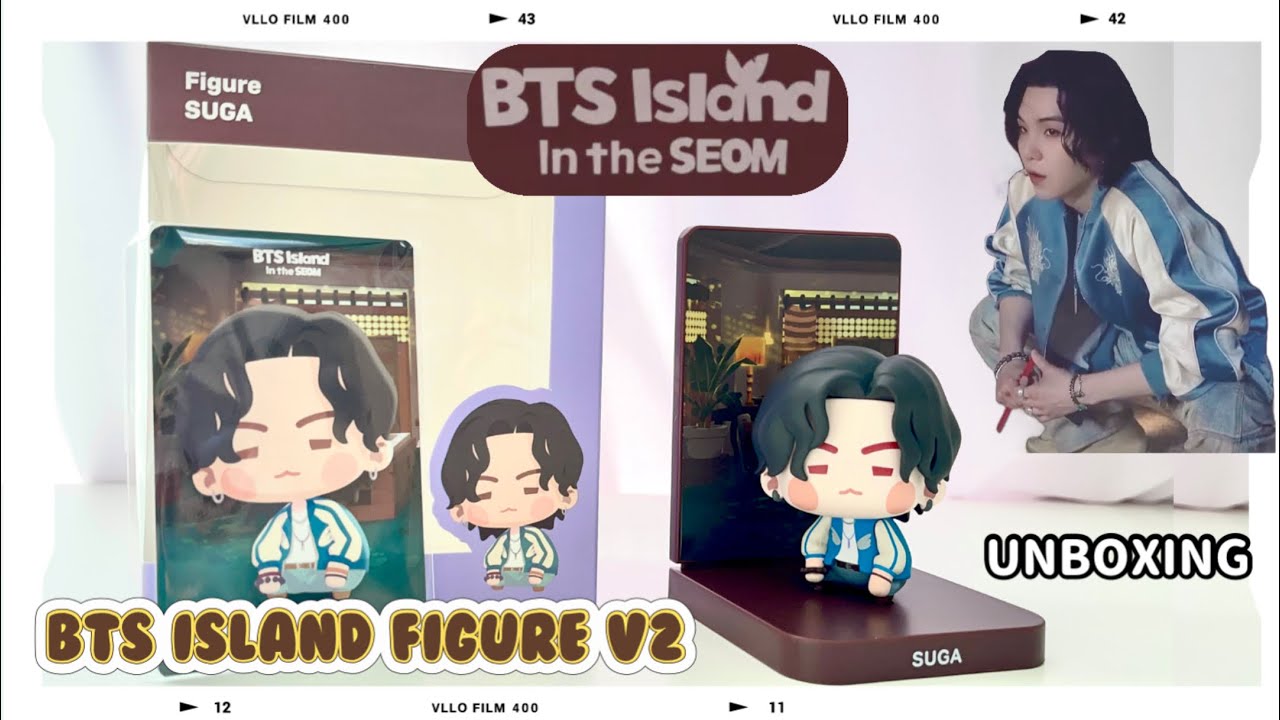 BTS UNBOXING】 BTS ISLAND FIGURE V2 SUGA ver. BTS Island