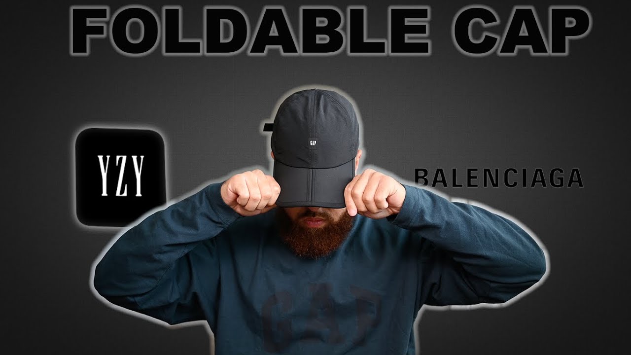 YEEZY GAP BALENCIAGA FOLDABLE CAP REVIEW! - YouTube