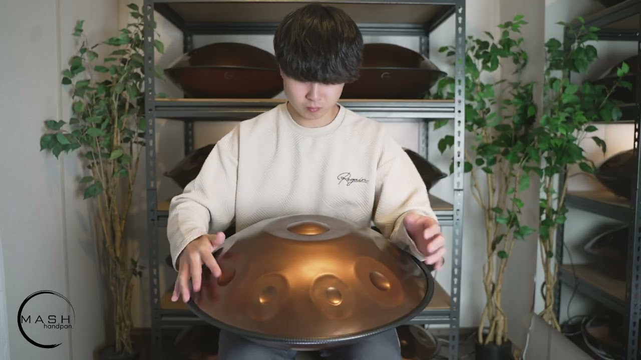 異国の風】D Aegean 10音 440Hz Handpan - YouTube