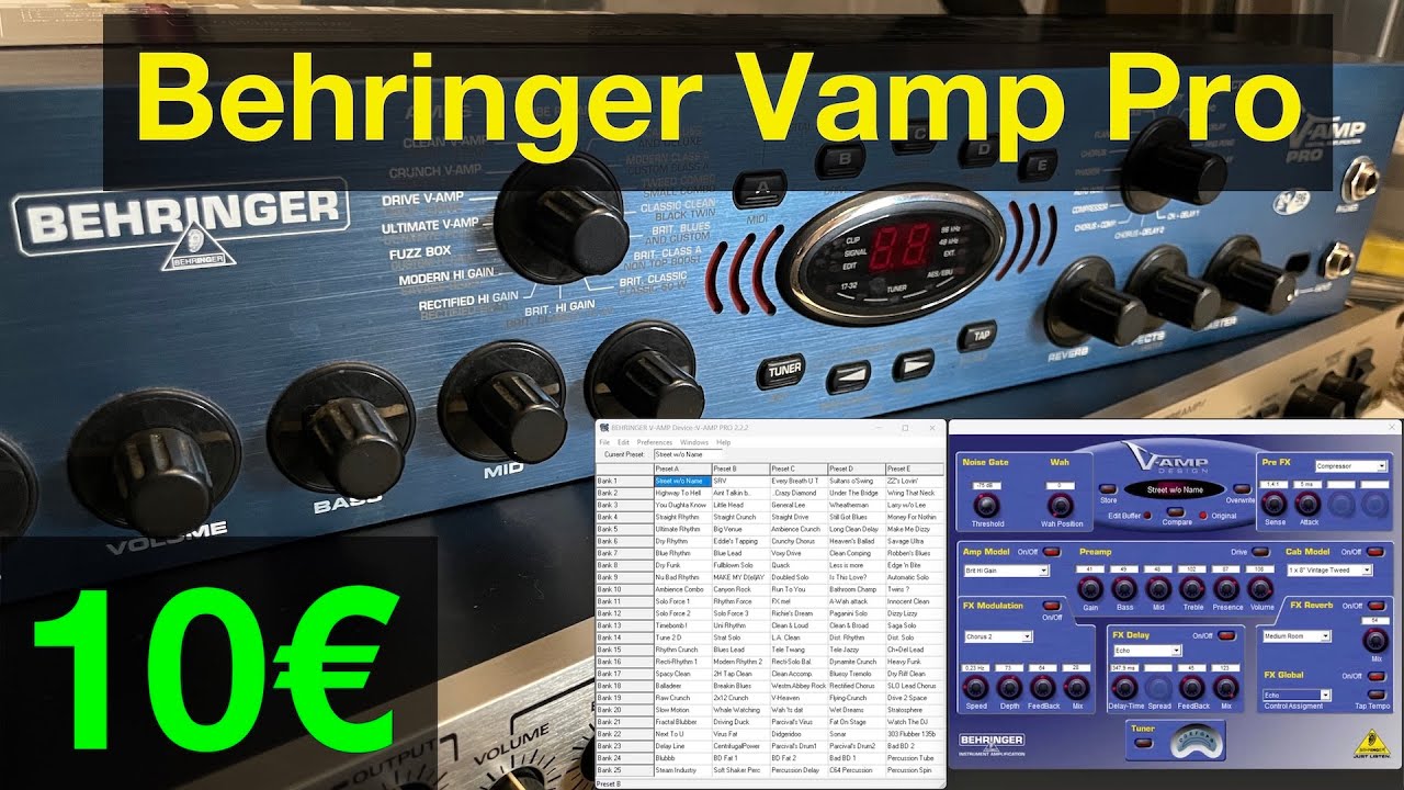 BEHRINGER VAMP 2 ギターエフェクター BEHRINGER VAMP 2 ギター
