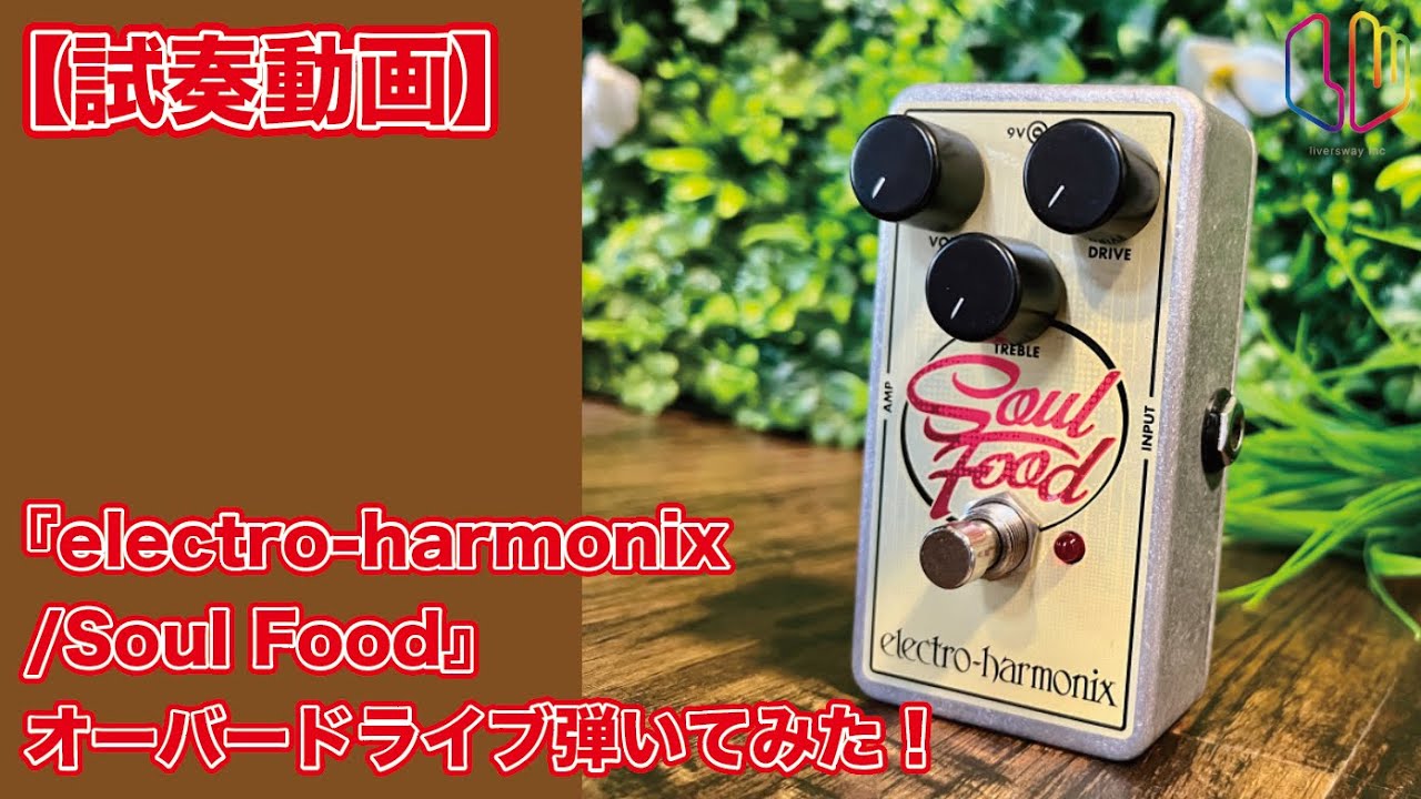 試奏動画】『electro-harmonix / Soul Food』オーバードライブ弾いて