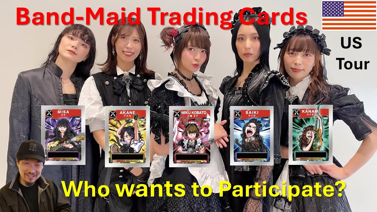 Band-Maid Trading Cards US Tour Starts Today #bandmaid #バンド