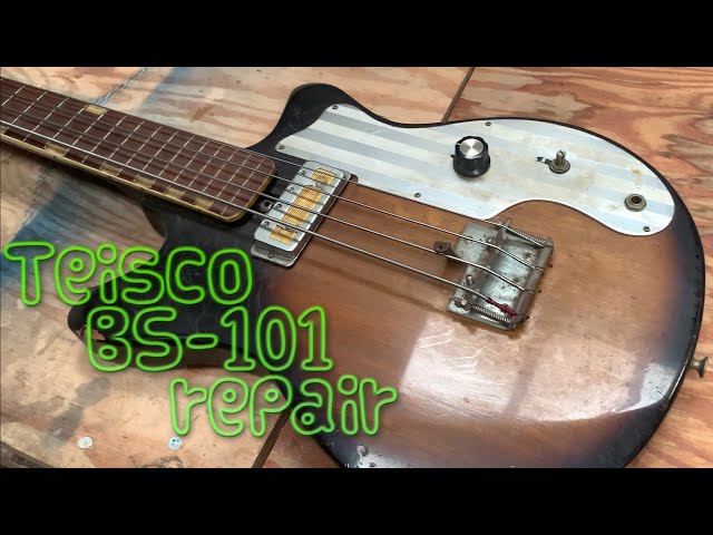 Teisco BS-101のリペア repair. - YouTube