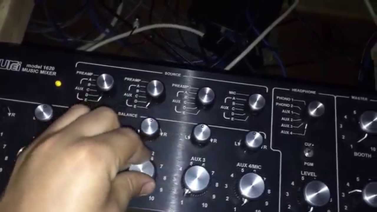 Original Urei 1620 Music Mixer - YouTube
