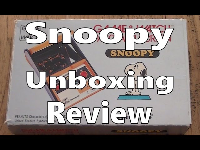 Snoopy Panorama Screen Nintendo Game & Watch Unboxing and Review