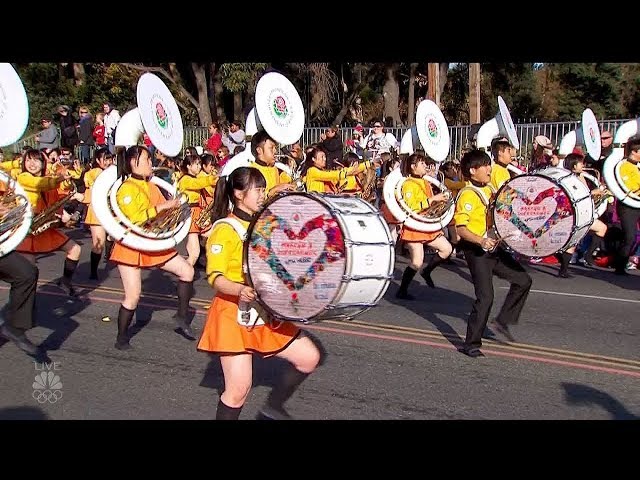 2018 ローズパレード - 京都橘高等学校吹奏楽部マーチングバンド他
