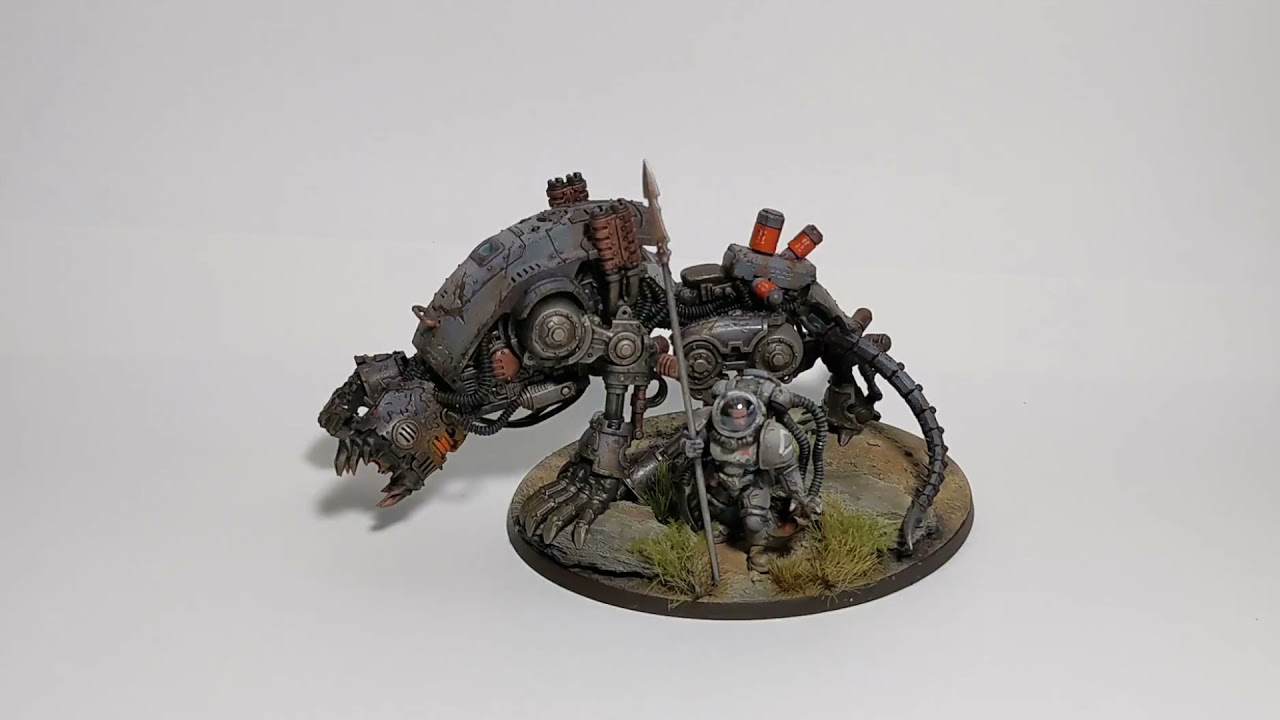 Converted Warhammer 40k Lord Discordant on Helstaker - Horizon