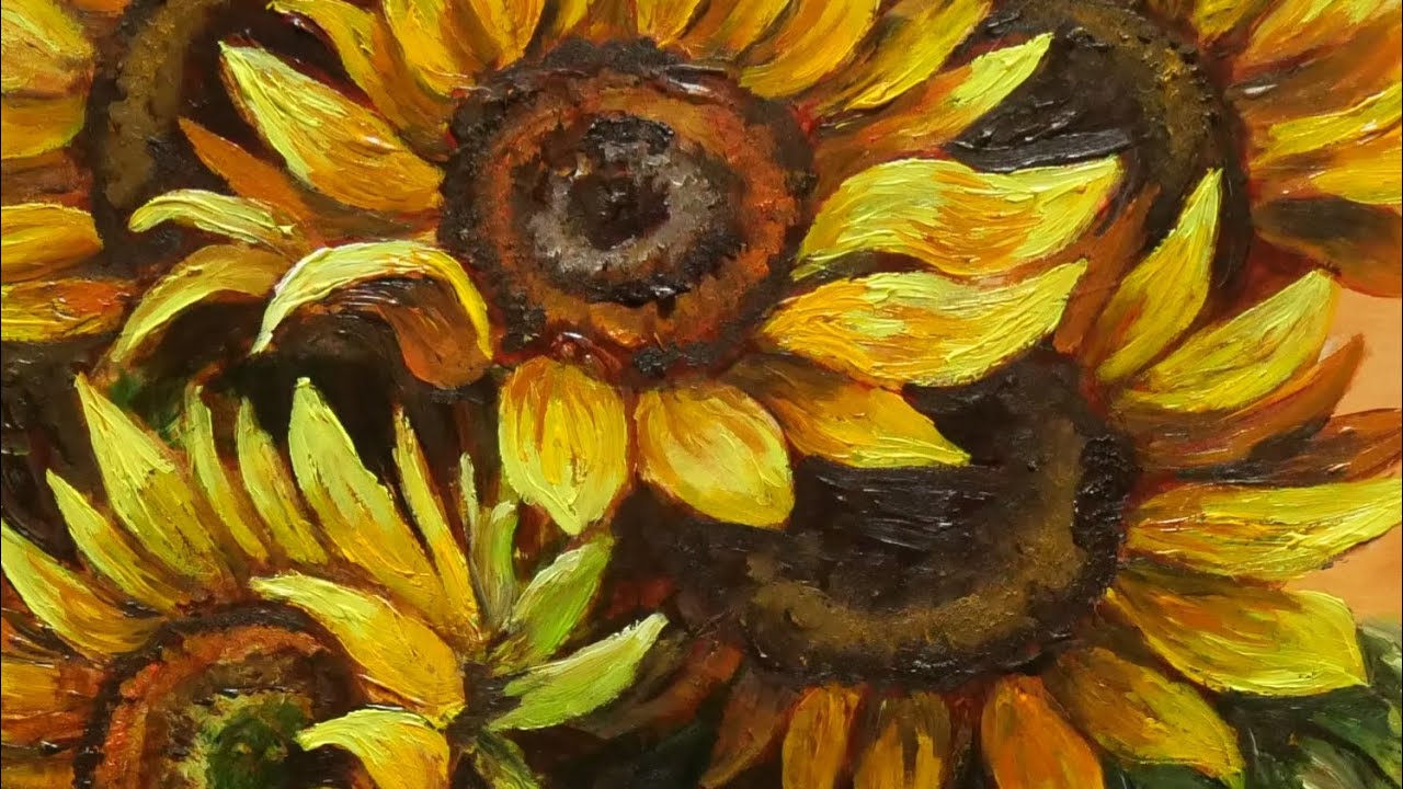 油絵 「向日葵」2006 F10 絵画