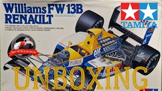 Williams FW13B Renault TAMIYA 1/20 UNBOXING - YouTube