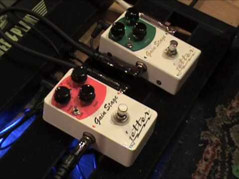 Jetter Gain Stage RED vs GREEN guitar effects pedal overdrive demo