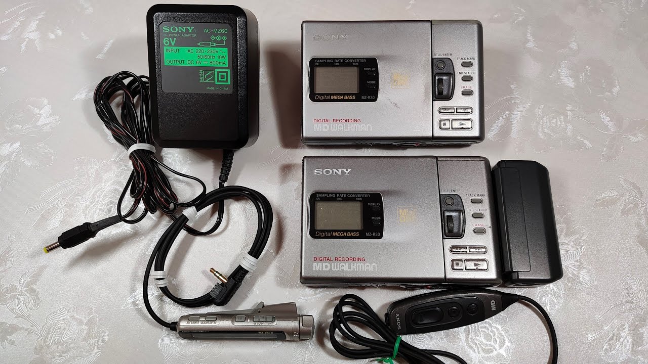 SONY MZ-R30 Portable Minidisc Recorder - YouTube
