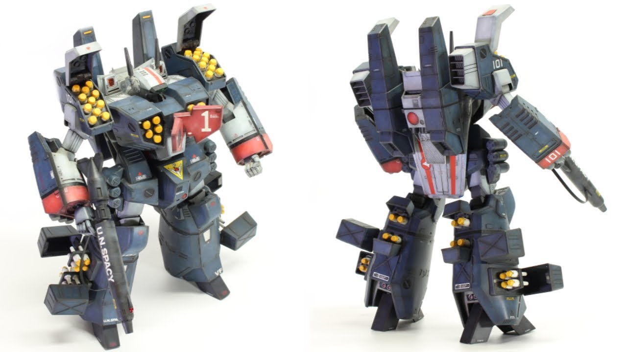 マクロス】ハセガワ1/72アーマードバルキリーを現代機ふうウェザリング