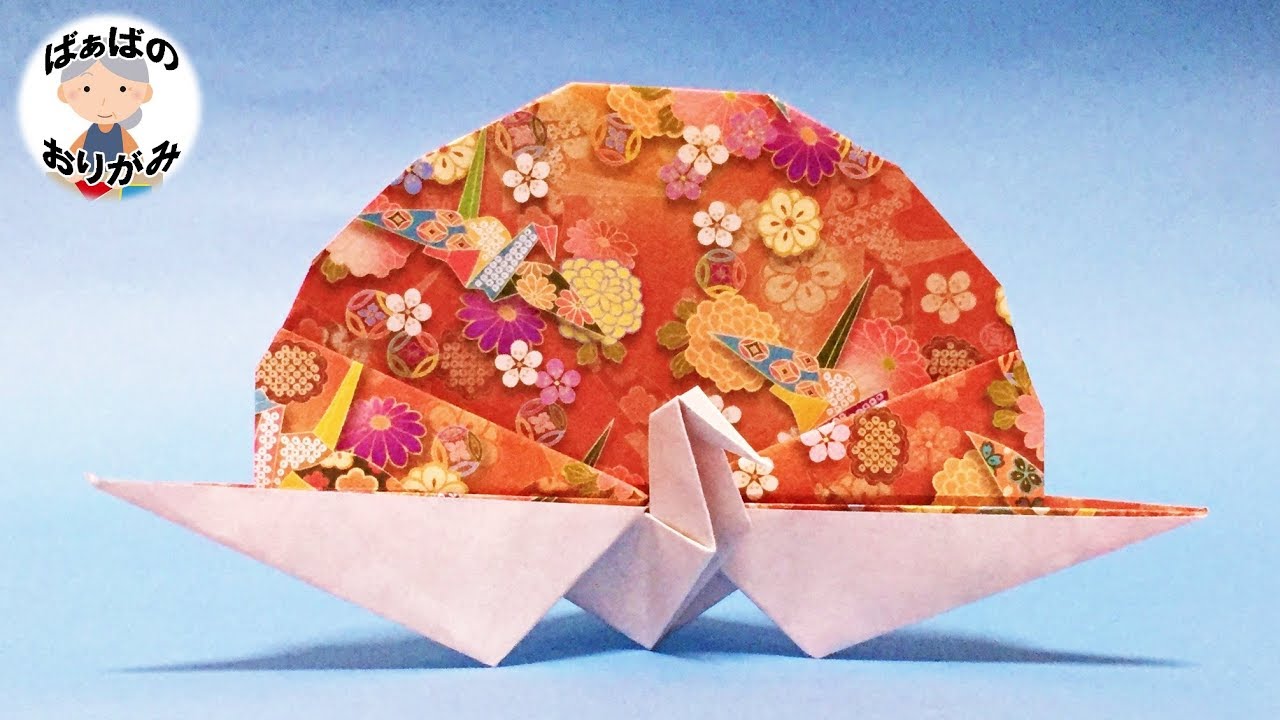 Origami】How to fold festive cranes【Audio commentary available