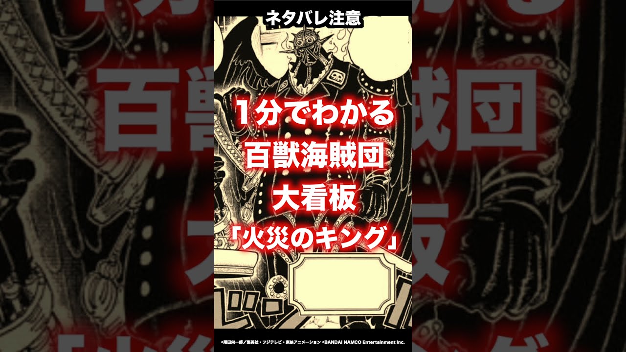 P.O.P maximum百獣海賊団 大看板 “火災のキング” POP ワンピース “WA