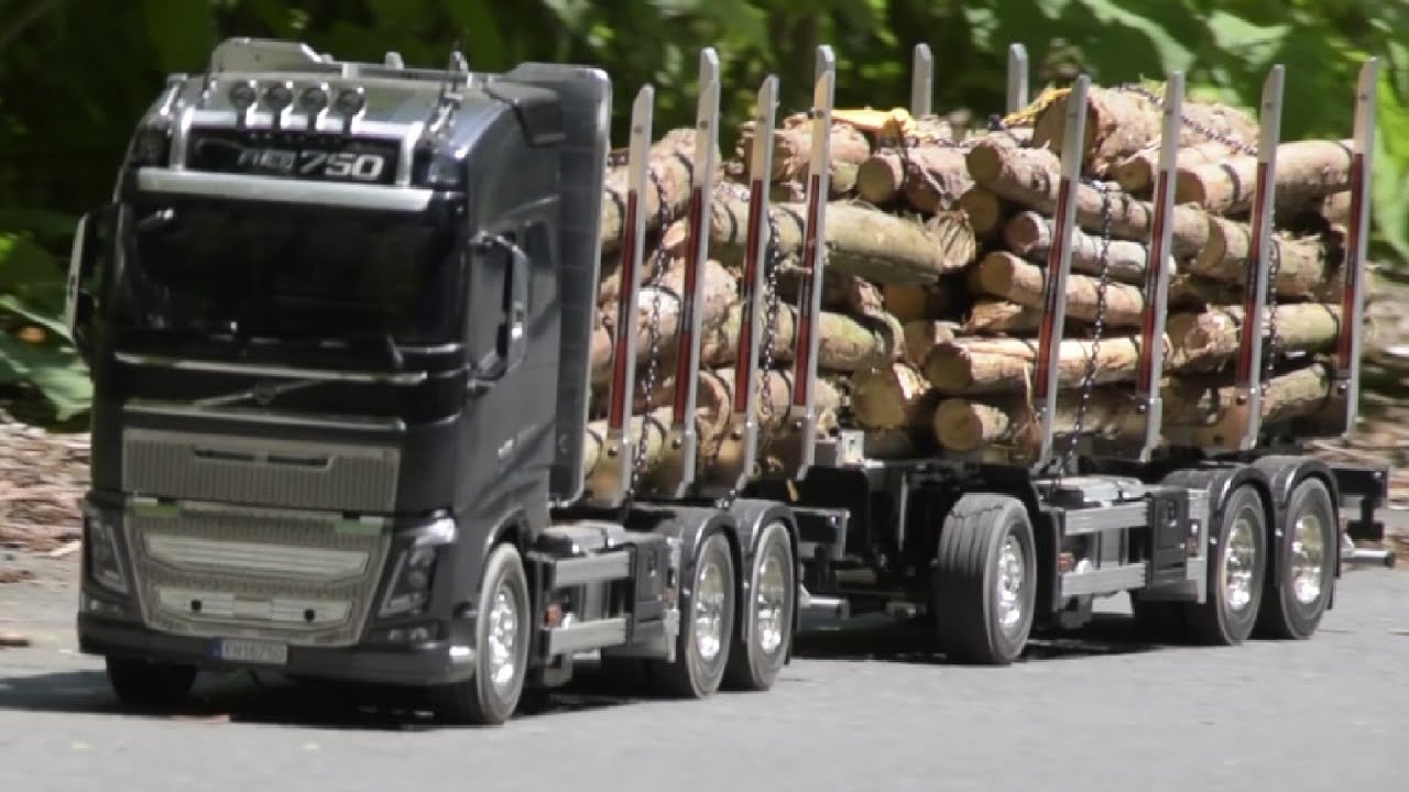 VOLVO FH16 GLOBETROTTER 750 6x4 TIMBER TRUCK RC【はたらくくるま