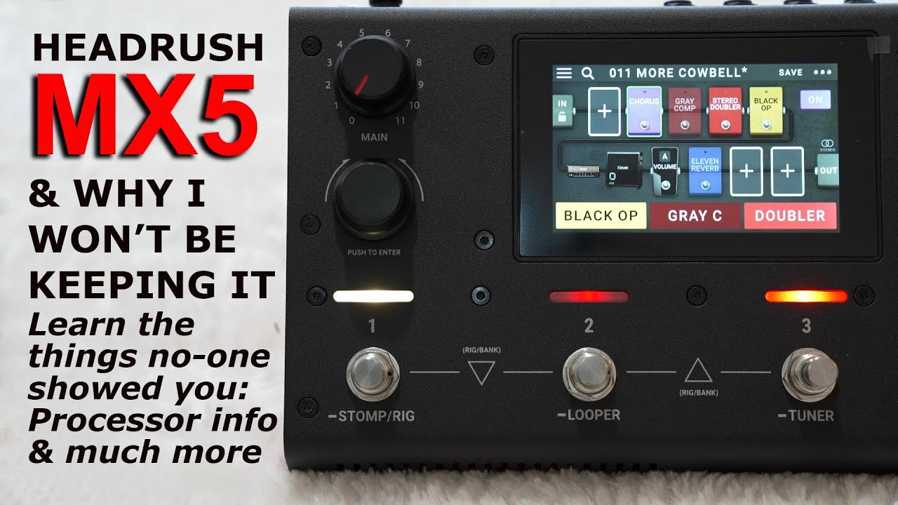 HeadRushのコンパクト・マルチエフェクターで遊んでみた！」MX5 - YouTube
