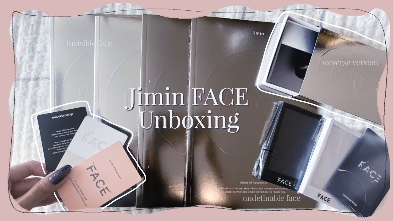 UNBOXING] Jimin FACE Album | Invisible, Undefinable, Weverse