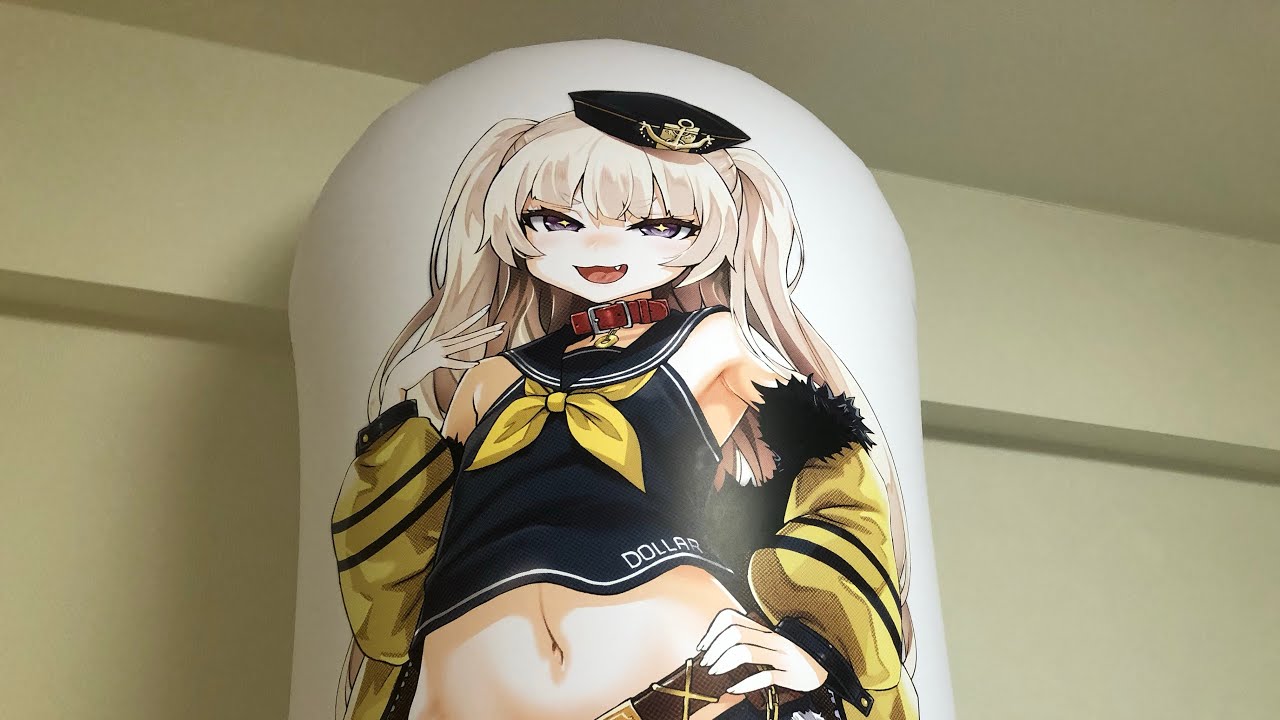 C98】Yoster 等身大エアPOPスタンド Feat.朝凪(バッチ) 膨らまし - YouTube