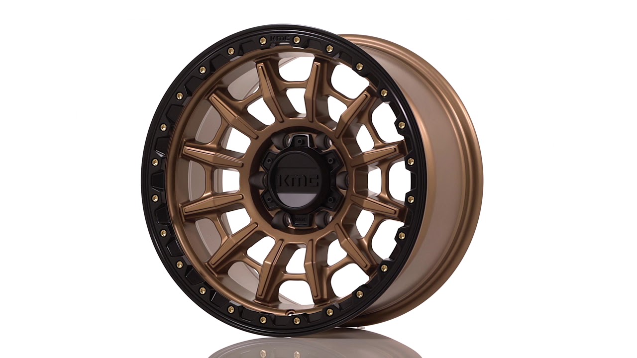 KMC KM547 Carnage Matte Bronze / Black Lip - PowerHouse Wheels & Tires