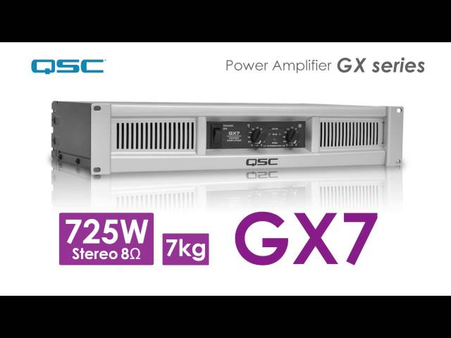 QSC パワーアンプ GXシリーズ - YouTube