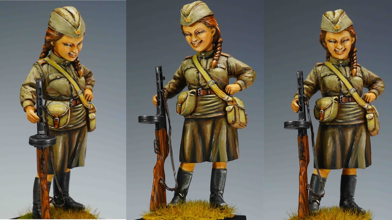 Fine Molds ソビエト女性兵士ターニャ 1/12? USSR ARMY INFANTRY WOMAN
