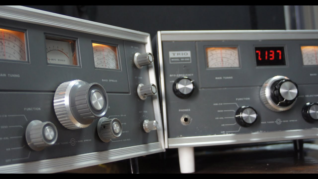 ジャンク デジタルメーター付けました。トリオ 9R59D 昔のオールバンド