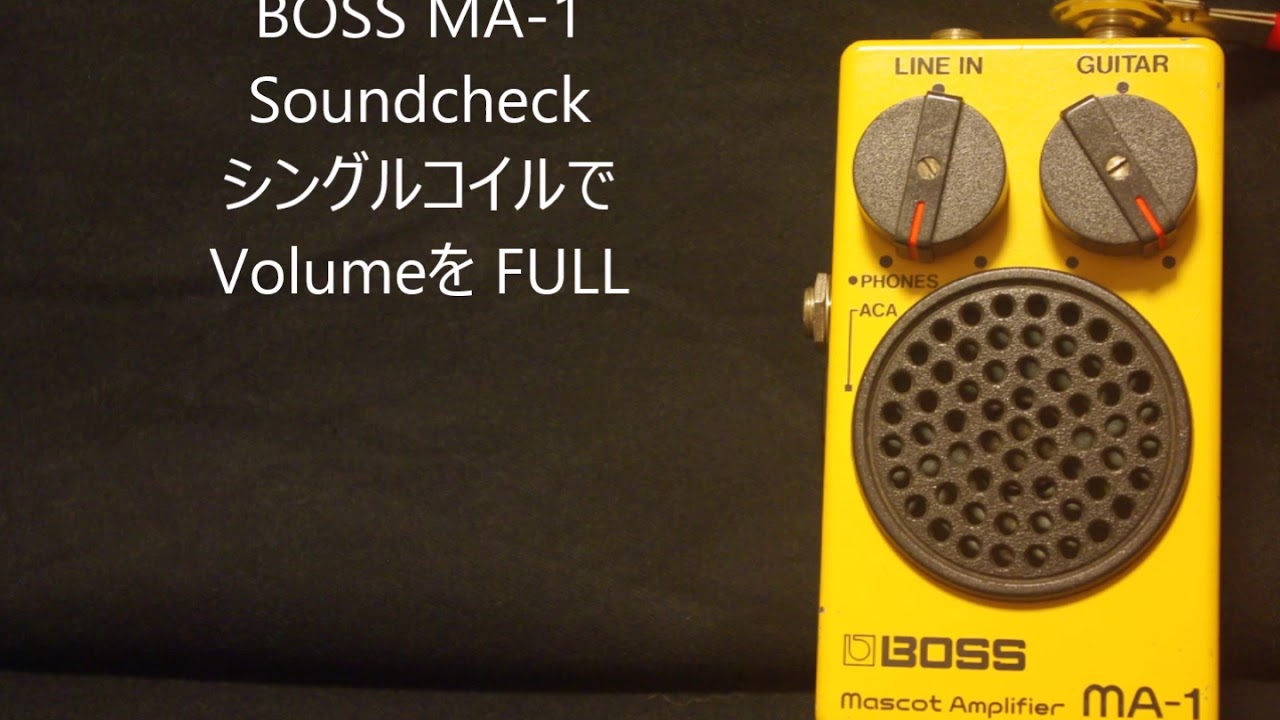 BOSS MA-1 Soundcheck - YouTube