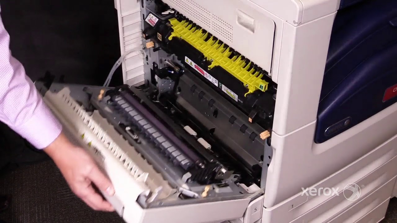 Xerox® WorkCentre® 7120/7220/7225 Jam Clearance Left Door - YouTube