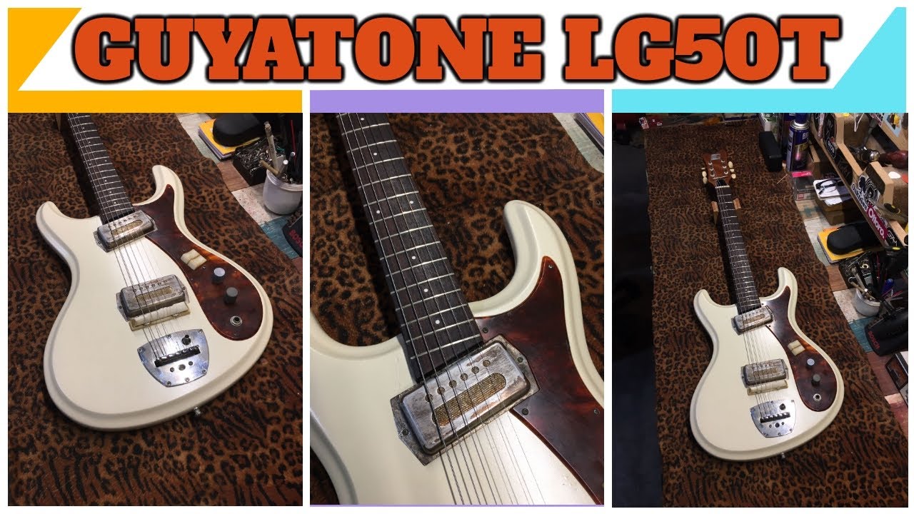 Guyatone LG 50T (Mosrite Copy) Vintage Japanese Guitar Gold Foil