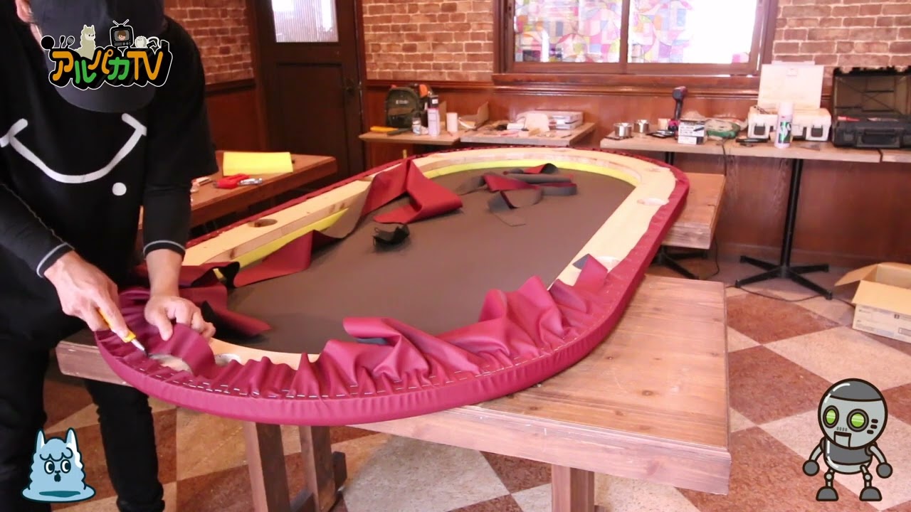 DIY Porker Table ポーカーテーブルをDIYしました！ - YouTube