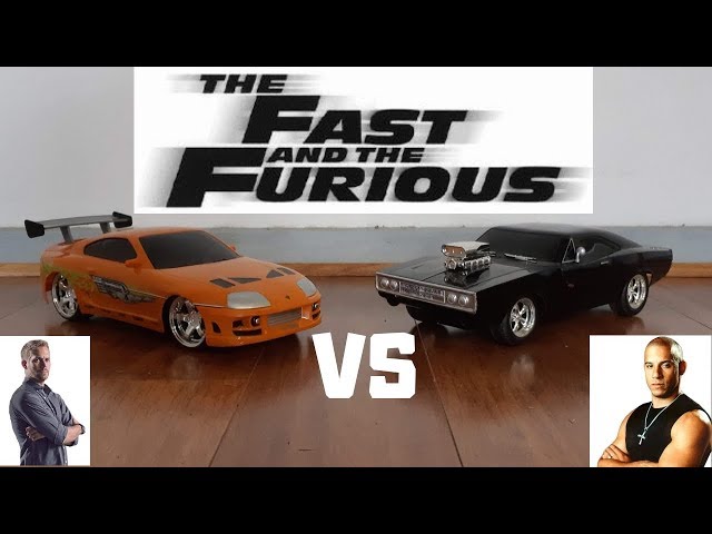 ミニカー FAST&FURIOUS SUPRA VS DODGE The Fast & Furious Cars Race