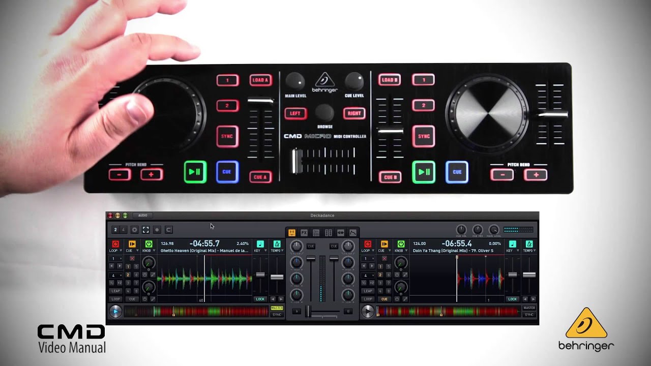 BEHRINGER VIDEO MANUAL: CMD Micro Touch Platters - YouTube