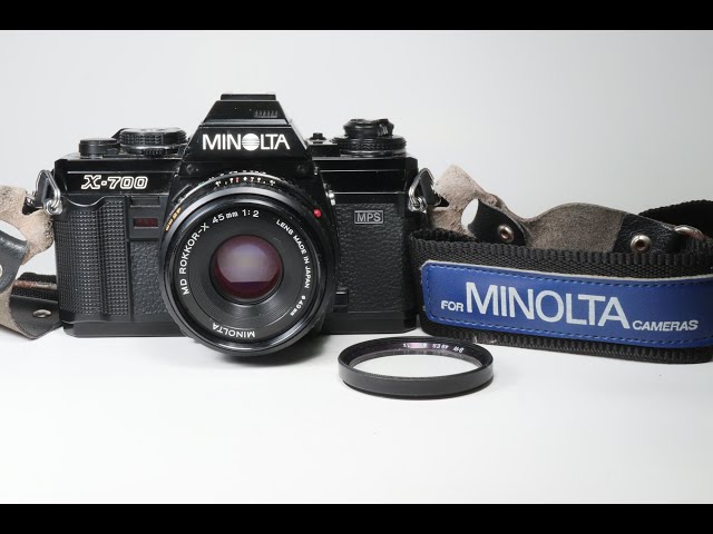 Minolta X-700 35mm SLR Camera with 45mm MD Rokkor-X F2 Lens - YouTube