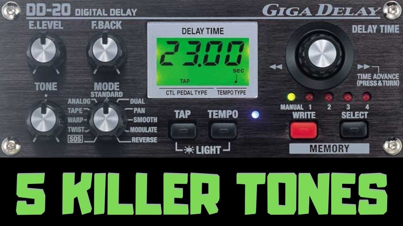 5 Killer Tones - BOSS DD20 - YouTube