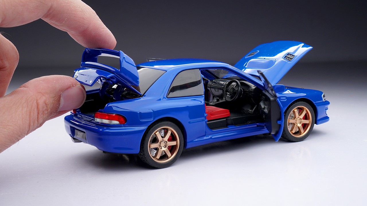 Unboxing of Subaru Impreza WRX STI 💙 Diecast Model Car - YouTube