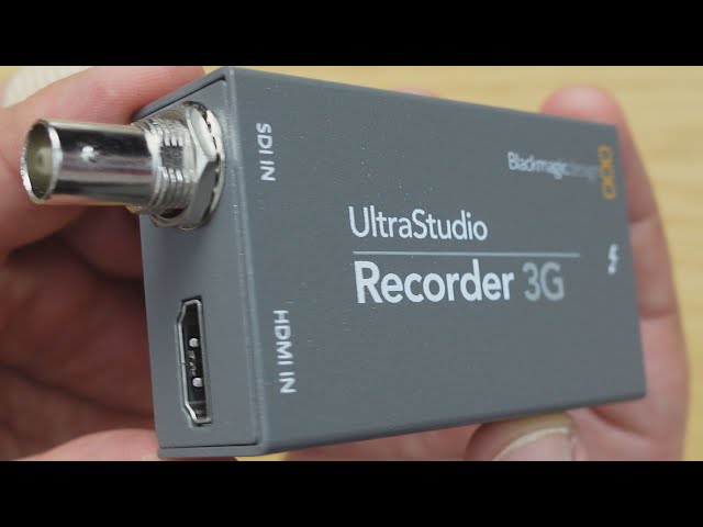Blackmagic UltraStudio Recorder 3G - YouTube