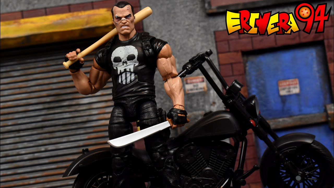 Marvel Legends Riders Series PUNISHER with BIKE Motorcycle Figure