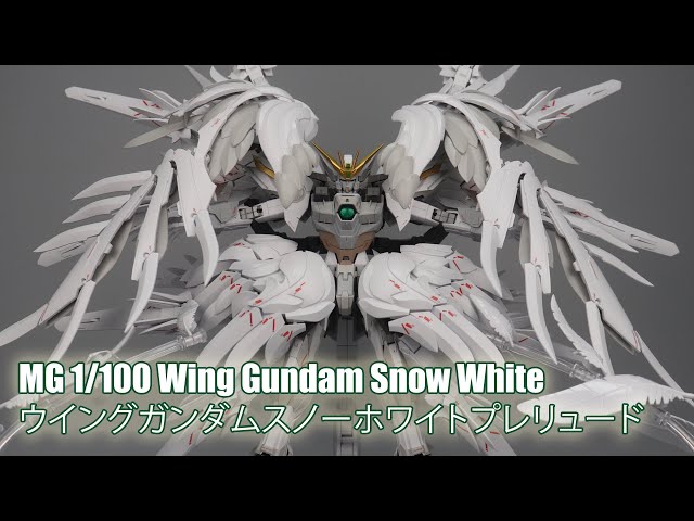 MG 1/100 Wing Gundam Snow White - Custom Build(ウイングガンダム